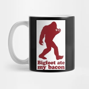 bigfoot ate my bacon Mug